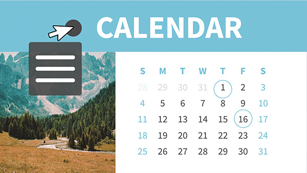2026 calendar
