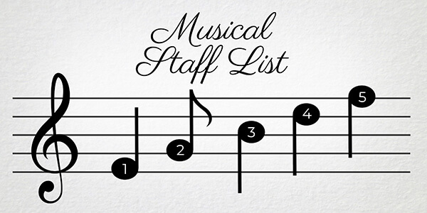 Musical Staff List