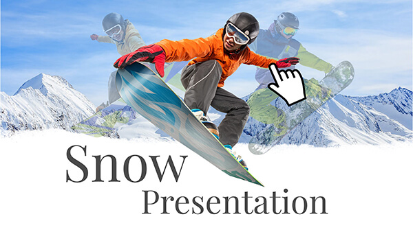 Interactive Snow Presentation template
