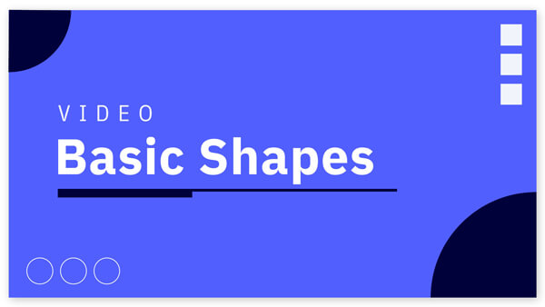 Basic shapes video