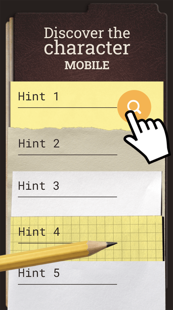Character Clues Game Education Mobile