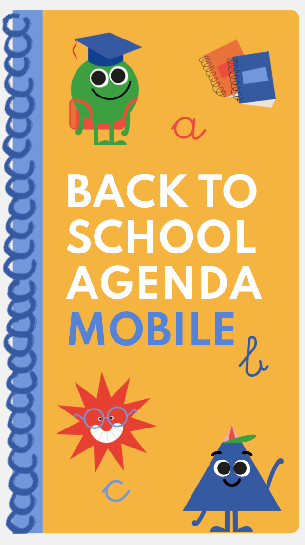 Back to School Agenda Mobile