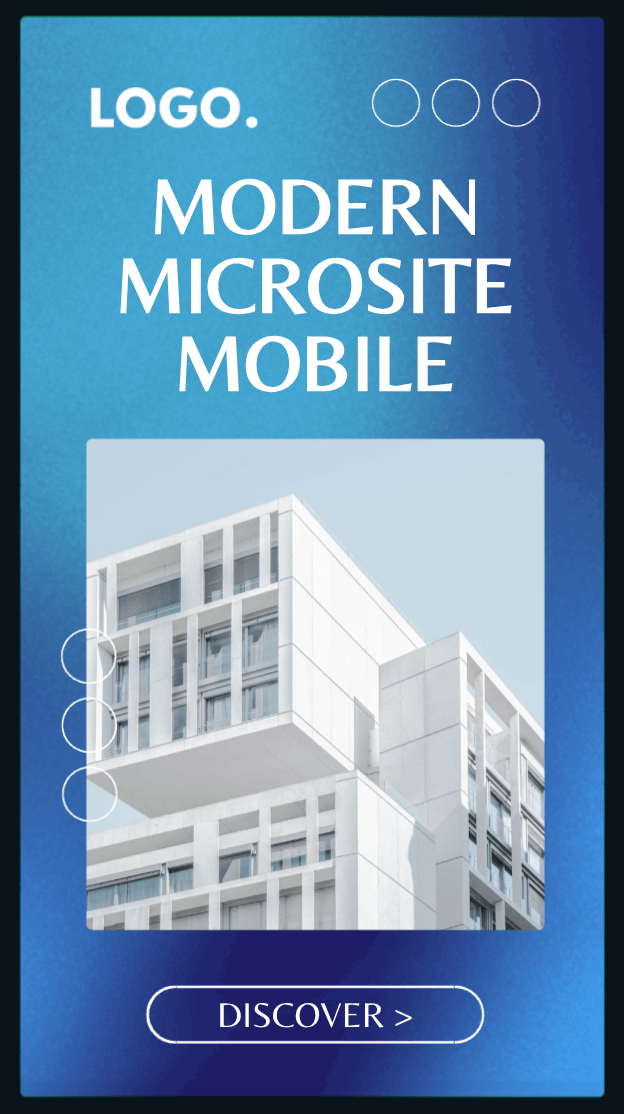 Modern microsite mobile